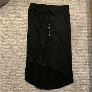 Black wrap skirt
